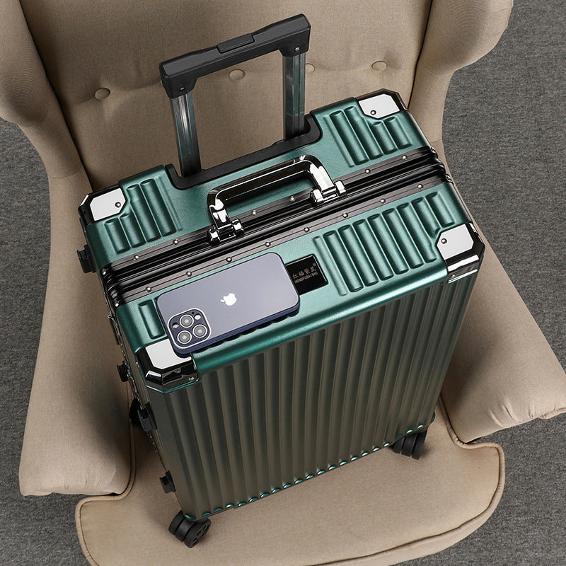 Luggage 2023 new thickened silent wheel password box can sit large capacity female strong and durable suitcase oversized