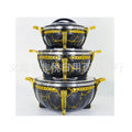 Factory direct sales cross-border hot-selling stainless steel insulation bucket white stone pattern black stone pattern light gold handle classic cross-border hot-selling