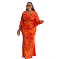e-commerce  european and american style  autumn new arrival african plus size women's clothing hot diamond printingdress