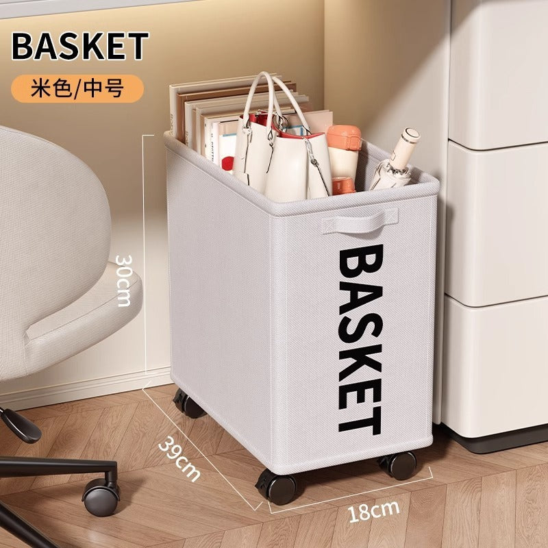 Clothes toys with wheels storage box large capacity oversized flip foldable storage basket clothing quilt sorting box