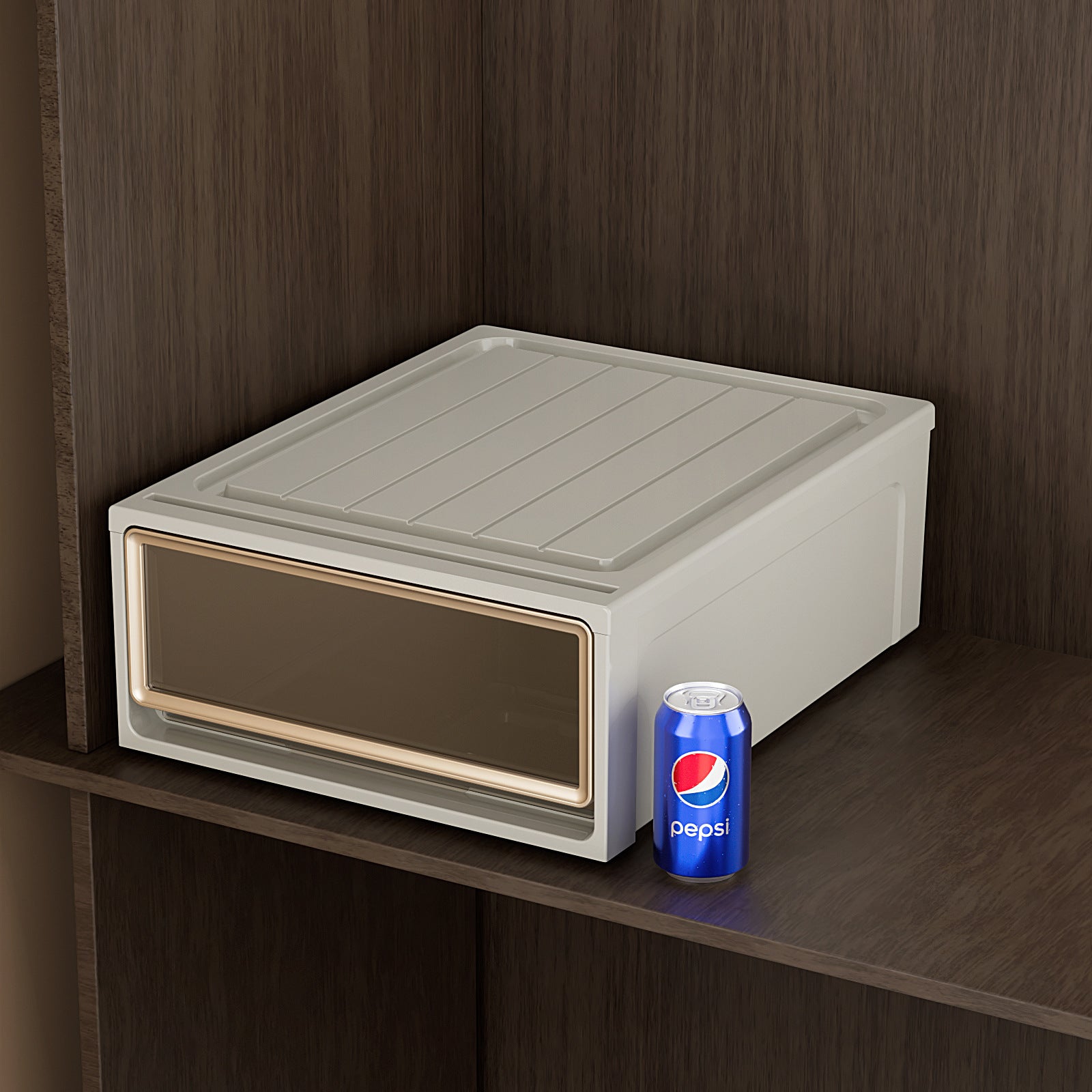 Storage Box Drawer Storage Box Household Wardrobe Clothing Pants Underwear Organizing Box Transparent Plastic Storage Cabinet