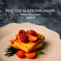 European retro ceramic western dinnerware restaurant hotel home use steak plate high-value unique ceramic plate dish