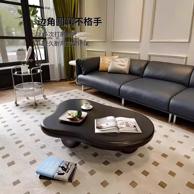 A new arrival round cloud coffee table for home small apartment frenchaccessible luxury side table modern casual popular table