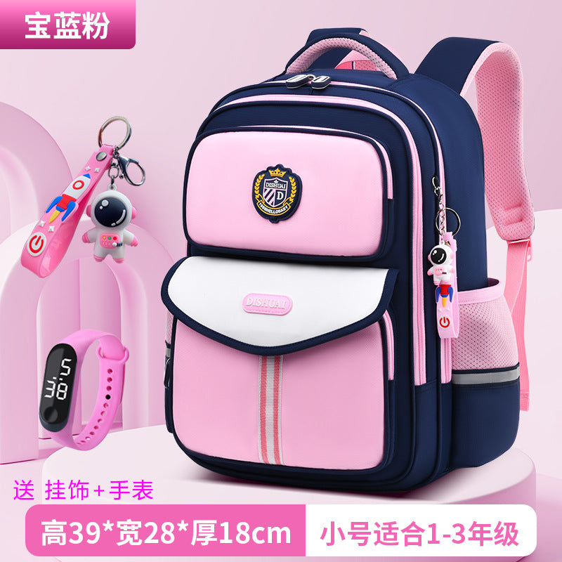 2026 new school backpack for elementary school students, grades 1-6, boys and girls, ultra-lightweight, load-reducing, and spine-protecting