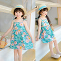 Girls' summer princess dress - cute cotton sundress for toddlers and young girls - korean style spaghetti strap dress (cross-border e-commerce)