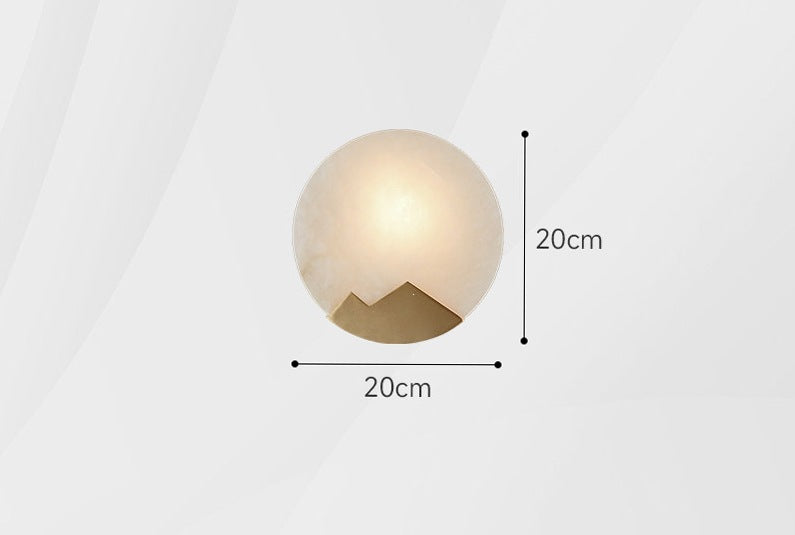 accessible luxury designer marble wall lamp bedside postmodern casual bedroom living room background atmosphere lamp