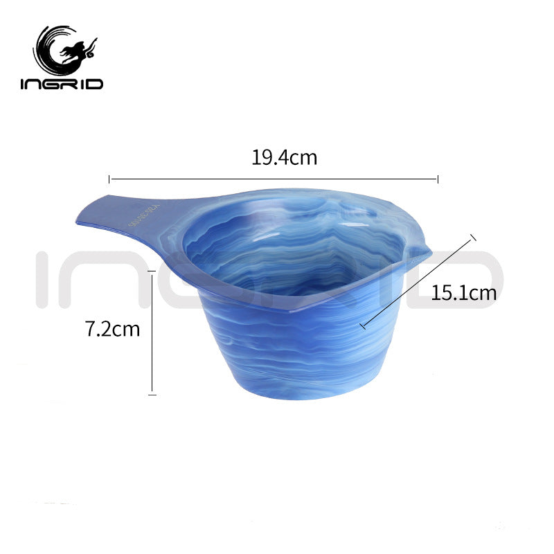 INGRID Blue and White Porcelain Highlighting Tool Series Hair Perm Baking Oil Care Dyeing Brush Highlighting Board Dyeing Cream Bowl