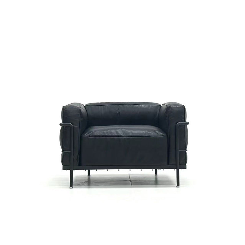 Lc3sofa original replica leather sofa medieval style bauhaus designer small apartment straight row single sofa