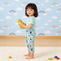 Girls' milk silk printed capri leggings - summer kids' clothing, spring/summer lightweight outerwear, dropshipping available