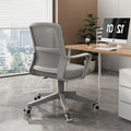 Computer chair, comfortable and long-sitting office chair, adjustable swivel chair, for home student dormitory conference staff bow-shaped back chair