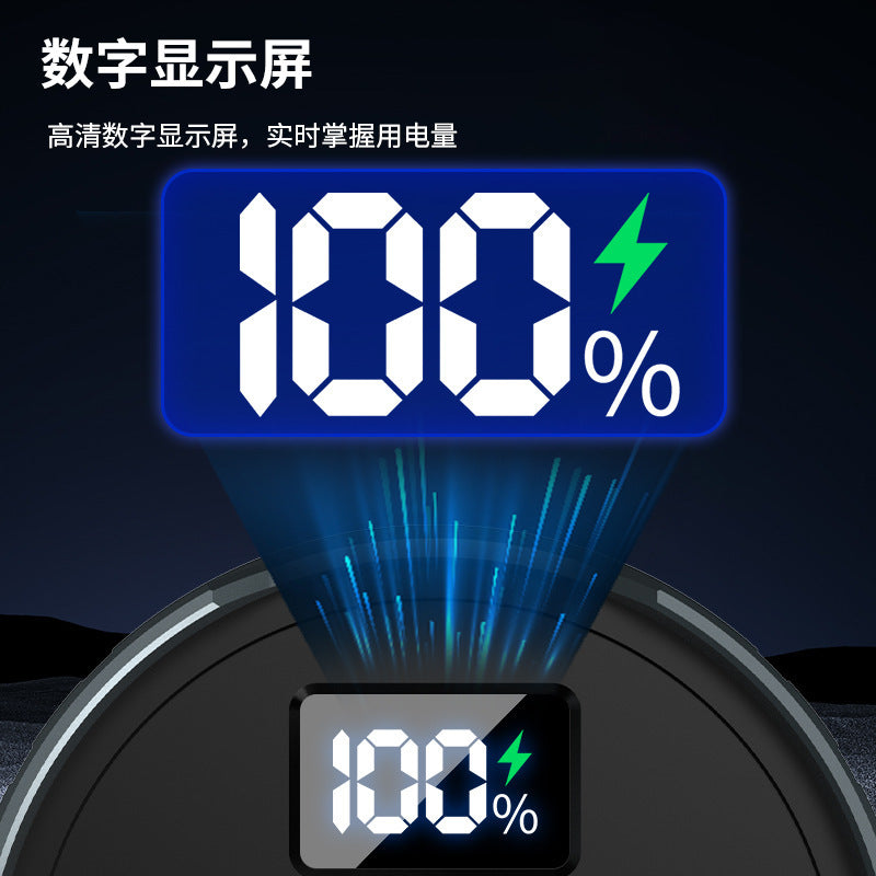 Cross-border new white laser + COB strong light flashlight USB charging outdoor zoom sky-piercing cannon LED flashlight