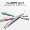 Portable double-head eyebrow razor - women's safe micro-blading eyebrow shaper - stainless steel blades - beauty tool wholesale
