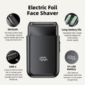 New reciprocating electric shaver - compact, portable, waterproof for car use, men's shaving, home shaving