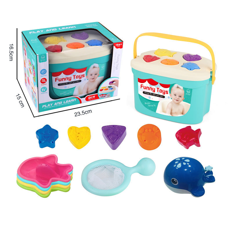 Cross-border  export stacking cup rainbow tower baby toy children's ring cup bath silicone stacking music