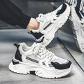 Men's winter breathable 2025 new trendy versatile youth sports casual chunky sole height increasing white dad shoes