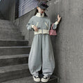 autumnew arrivalgirlsuitautum clothingchildrenk-style stand collar spring & falloutwearloose pantssuit