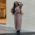 European and american women's clothing  autumn new collection: sweet & fresh high-neck long sleeve shirt & high-waisted lantern pants casual set