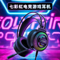Colorful h500 over-ear gaming headset with microphone, 7.1 surround sound usb headphones