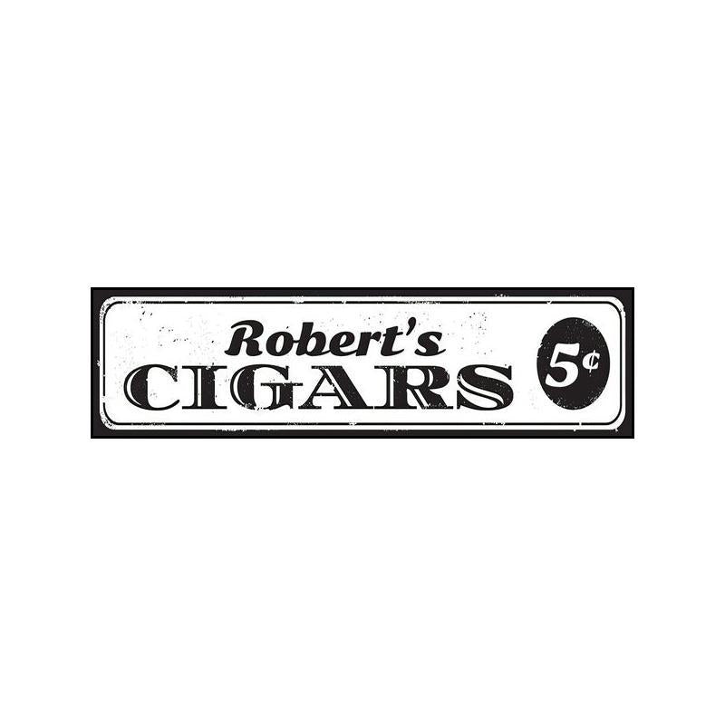Cigar plaque decorative painting industrial style bar club hanging painting retro American whiskey Cuban eggplant sign mural