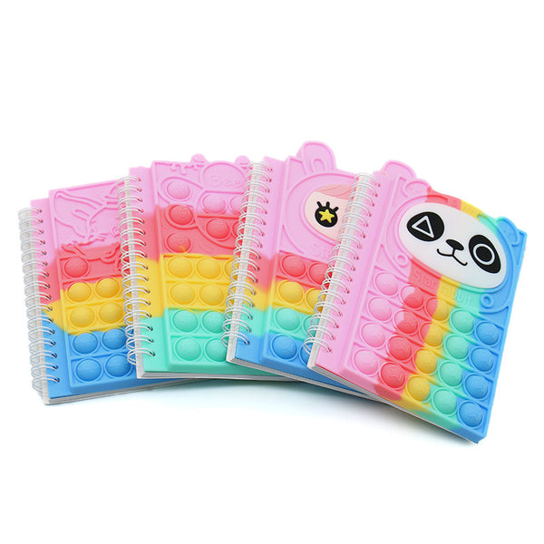 New Rodenticide Pioneer A6 Silicone Notebook Unzip Bubble Book Active 40 Pages A5 Pop Notebook