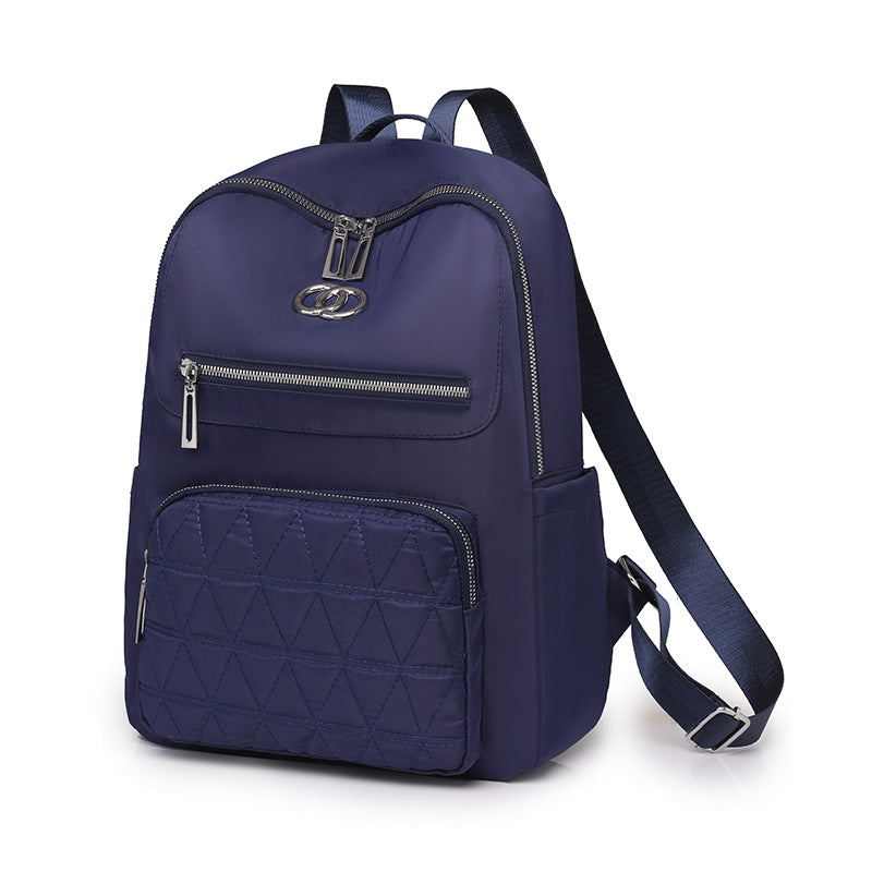 Nylon backpack women's Korean version fashion versatile schoolbag light travel backpack trend school commute large capacity