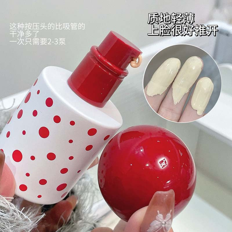 JOCO fleece makeup new face soft yarn foundation, clear concealer, waterproof and sweat-proof, not easy to take off makeup, student party affordable foundation