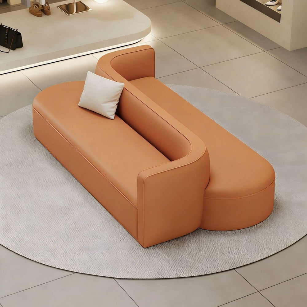 New arrival lobby hotel rest area reception sofa clothing store beauty salon bathroom store and other classy double arc sofa