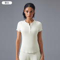 Modal yoga top - women's short sleeve, stretchy, comfortable, skin-friendly fitness t-shirt, slim fit, figure-flattering activewear top d25097