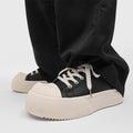 Mickey mouse big head derby shoes - men's spring breathable chunky sole height increasing casual versatile sneakers - niche design, same style leather shoes