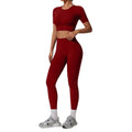 autumn/winter new women's activewear set: high-waisted, high-stretch, quick-dry workout outfit for pilates and yoga