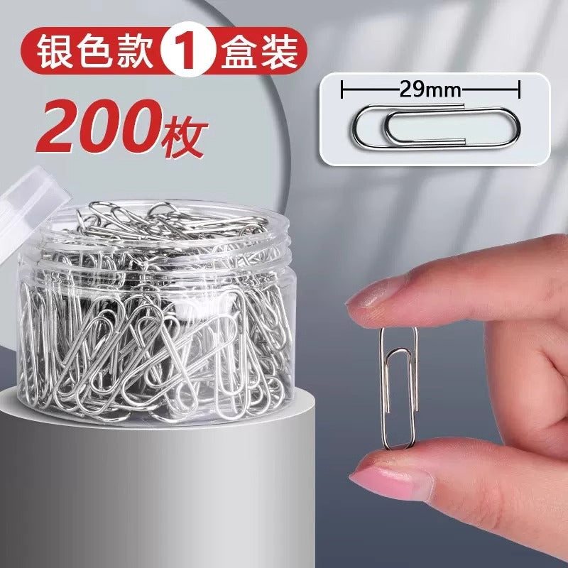 Deli 0018 Paper clip Silver metal paper clip Steel core Paper clip manufacturers wholesale office supplies
