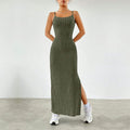 Aliexpress cross-border e-commerce women's casual elegant fashion set - spring/summer commute style spaghetti strap dress two-piece outfit