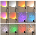 Popular water ripple atmosphere projection lamp live broadcast background double-headed sunset sunset bedroom decorative lamp