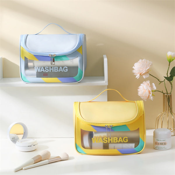 Cosmetic bag, one starting batch, portable, large-capacity travel toilet bag, cosmetic storage bag, waterproof beach bag.
