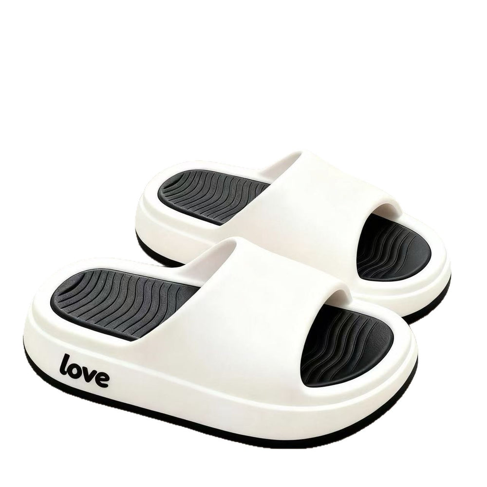 2025 women's summer new style platform slippers - thick-soled, indoor/outdoor, fashionable thong sandals, fairy style cool slippers