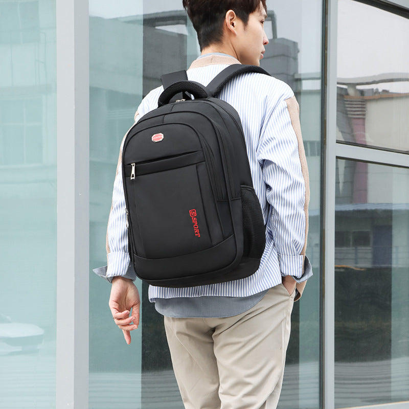 New Men's Multifunctional Computer Backpack Business Sports Middle School Student Leisure Trendy Cool Travel Large Capacity Backpack