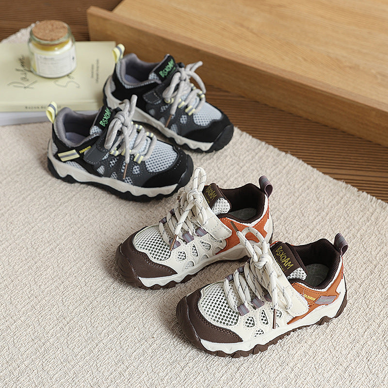 Vancahao boys' athletic shoes -  spring/autumn new collection - lightweight & breathable running shoes for kids, girls' outdoor hiking shoes