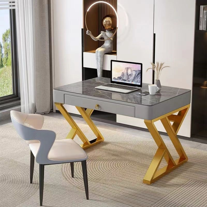 Slate desk accessible luxury modern italian computer desktop table for home simple office desk bedroom workbench study table