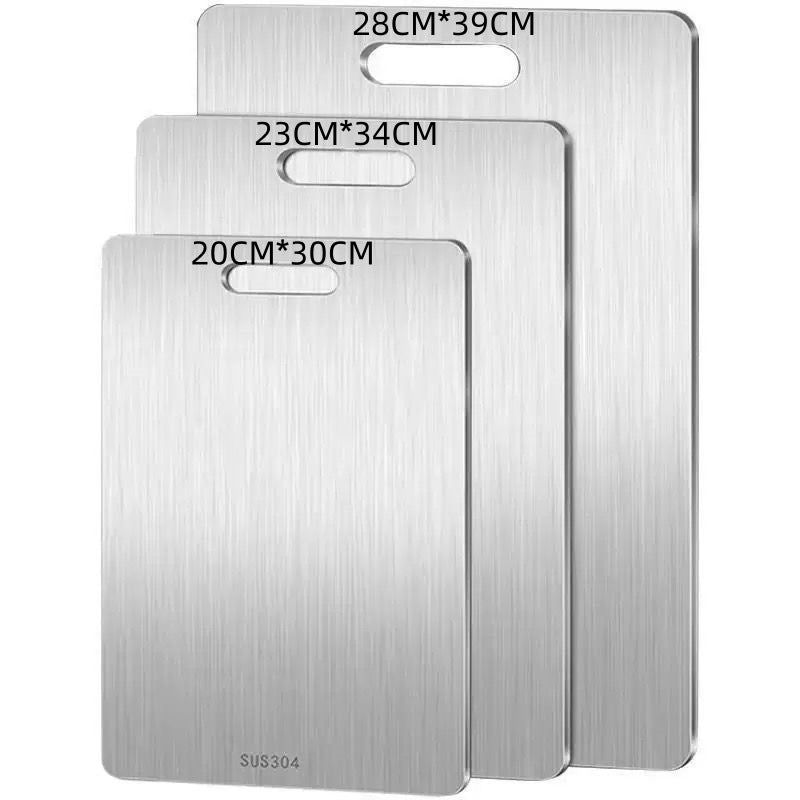 thickened 304 stainless steel cutting board kitchen chopping board fruit board panel rolling board chopping board factory