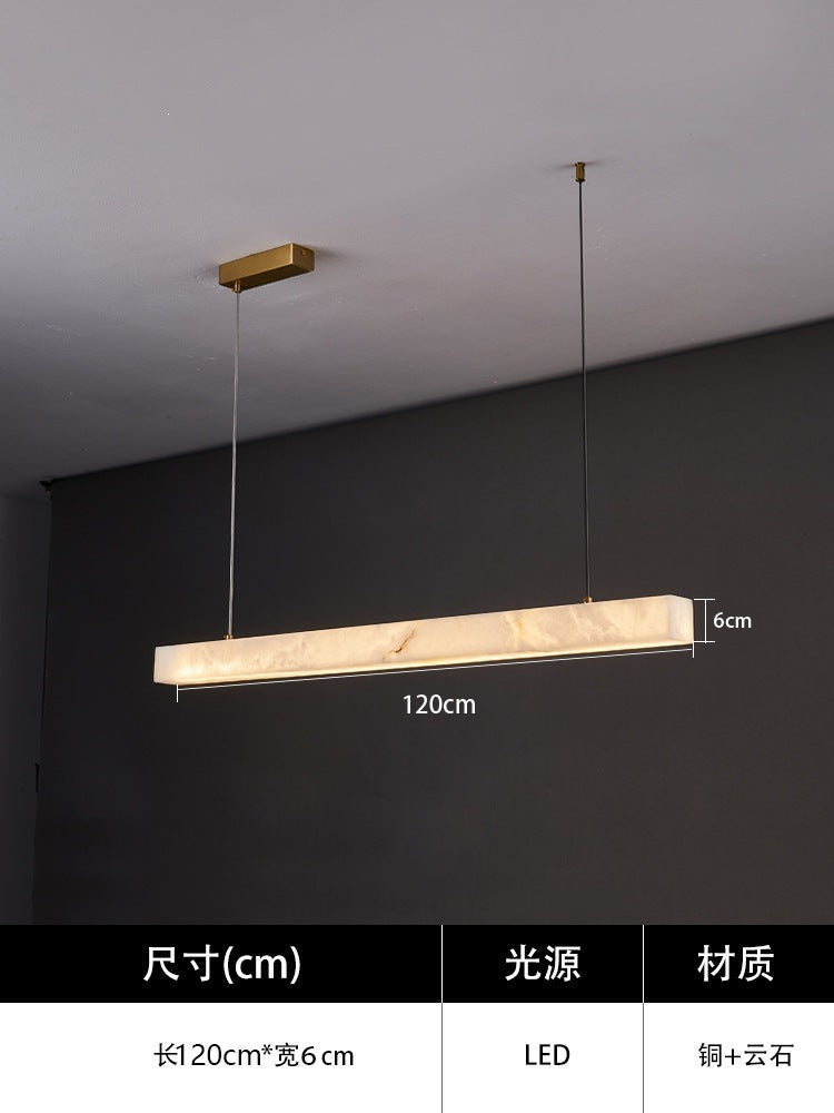 Restaurant chandelier extremely casual modern new chinoiserieaccessible luxury designer spanish marble one-word bench table lamp