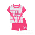 e-commerce supply: girls' short-sleeved cartoon classic grid pajama set with cpc certification