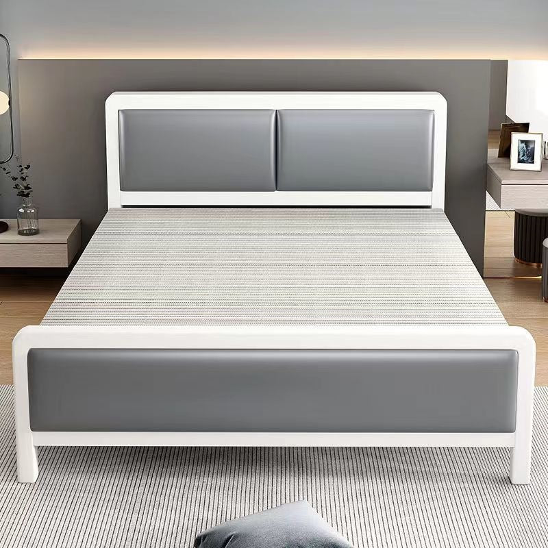 Four-fold foldable bed single bedfor homesimple office lunch break double rental house adult iron bed