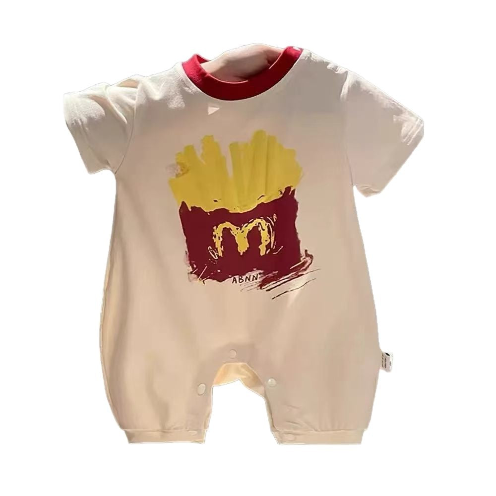 Summer fashionable jumpsuit infant clothes cute baby summer clothes super cute home clothes summer outing clothes