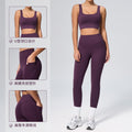 European and american new women's shaping workout set - high waist tummy control pocket yoga outfit - stretchy & breathable fitness set