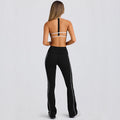 Yoga clothes autumn sling tube top nude bra beautiful back sports intimates running fitness women's bell bottomssuit