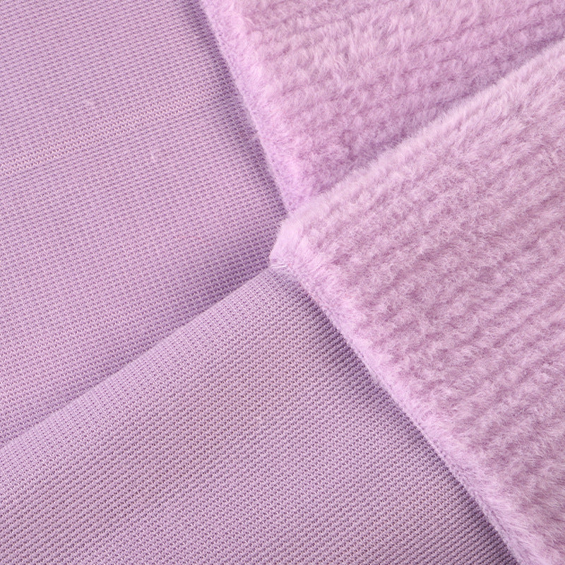 Rabbit hair scissors plush fabric flannel clothing shoe material throw pillow home textile plush toy fabric spot wholesale