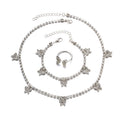 Wholesale high-end women's bracelets for cross-border e-commerce (amazon): autumn/winter alloy butterfly bracelets with diamond accents - premium, light luxury jewelry