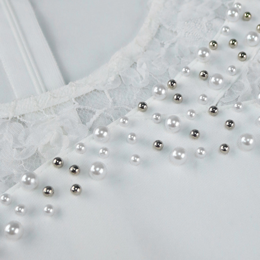 AM050106 Cross-border Elegant Heavy Industry Dress, Party Banquet Ball Lace Bead Dress dresses
