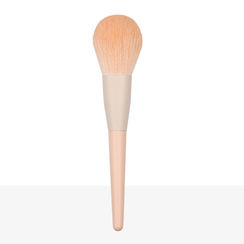 Ready-to-ship wooden handle makeup brush set - includes eyeshadow brush, blush brush, contour brush, powder brush, and a complete set of makeup tools