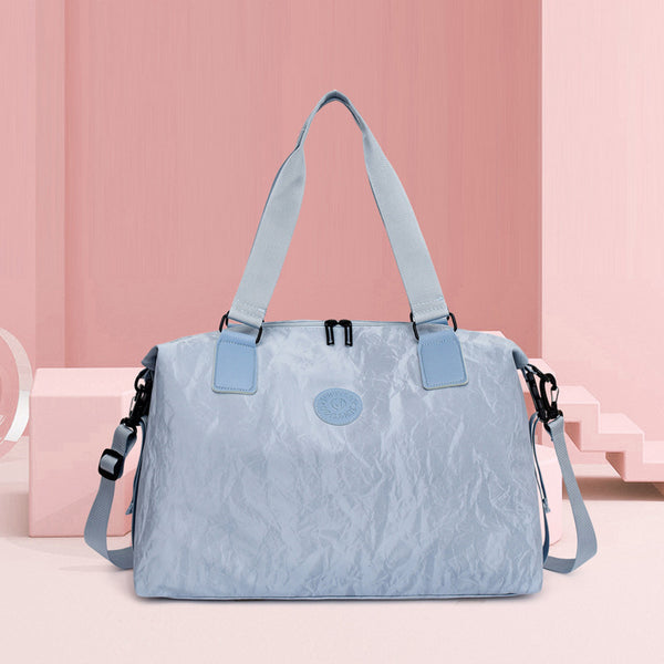 2025 new large-capacity fitness bag Korean version fashion travel storage handbag outdoor light sports swimming bag